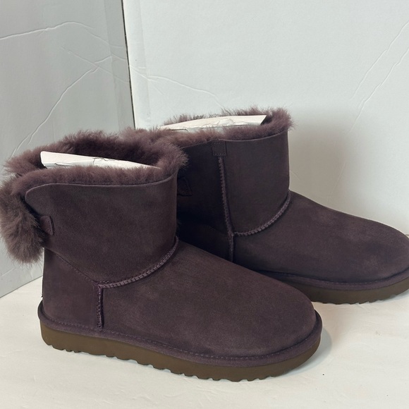 NWOT UGG classic mini puff crystal bow boots - Picture 15 of 16